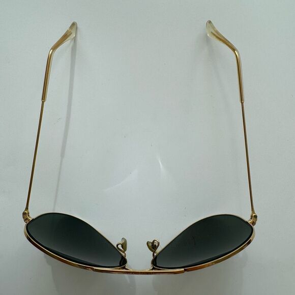 Vintage B&L Ray-Ban Aviator Sunglasses 58mm Gold Frame USA Made G15 Lens Unisex - Picture 10 of 11